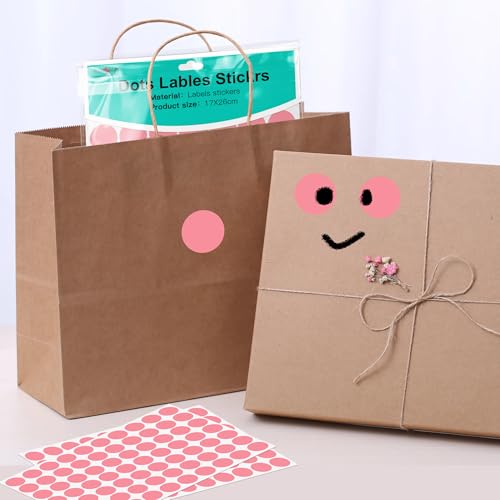PARLAIM 3/4 Inch Coding Circle Sticker Labels,Pack of 1050 Round Color Code Dot Labels Stickers for Home Office Marking,Organizing(Pink) - color: Pink