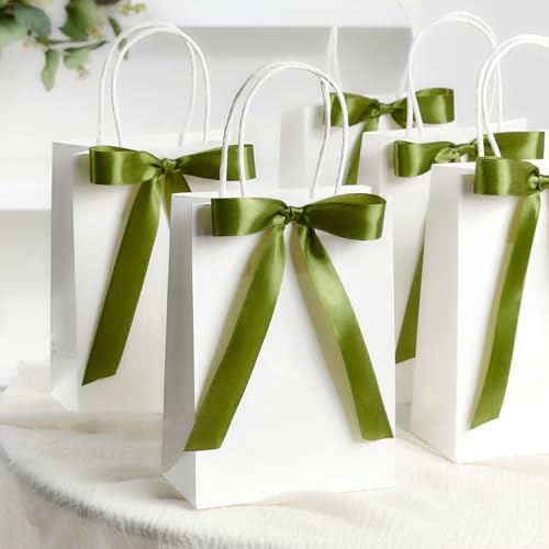 Olive Green Satin Ribbon 1 Inch x 100 Yards - color: Olive Green
