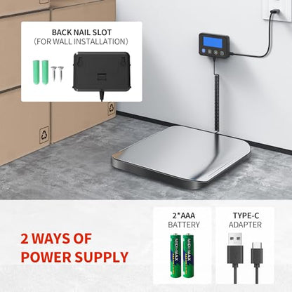 KKZ Shipping Scale, 440 LB Heavy Duty Postal Scale for Packages