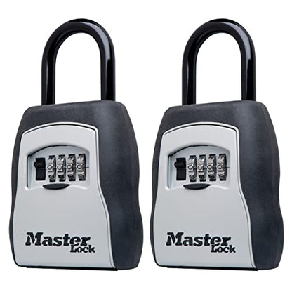 Master Lock Portable Key Lock Box, Combination Lock Box 2-Pack 5400EC2 - size: 2 Pack, style: Standard Shackle
