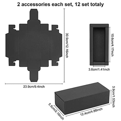 BENECREAT 12PCS Brown Kraft Packaging Drawer Box 4.8x2x1.5 Inch Cardboard Present Box for Lipstick, Small Perfume Essential Oil Bottle, Christmas, Festival Gift Packaging - color: Brown, size: 4.8 X 2 X 1.5 Inch (Pack of 12)