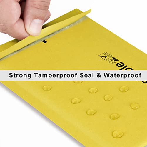 KTOB 6x10 100% Biodegradable Bubble Mailers - color: Yellow, size: 6x10'' 25PCS