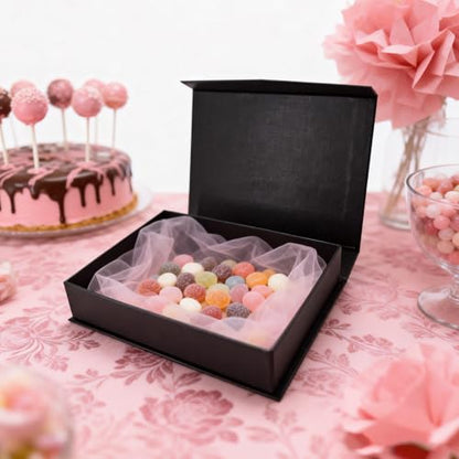 Magnetic Closure Gift Boxes, 2‑Pack Black Small Magnetic Gift Box - color: Black, size: 1 Count (Pack of 2)
