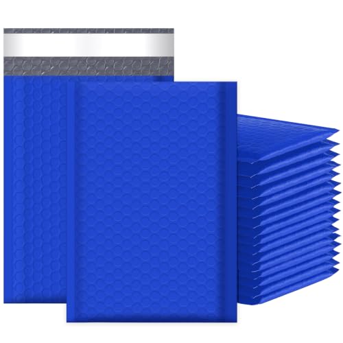 Famagic Bubble Mailers 6x10 Inch 50pc Dark Blue Usable 6x9 Padded Envelopes Self Seal Adhesive Packaging Bags for Jewelry Makeup Supplies - color: Dark Blue, size: 6x10 50pcs