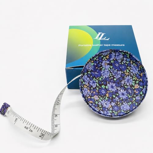 Body Measuring Tape for Body Cloth Tape Measure Fabric Tailors Sewing Medical Measurements TapeLeather Tape Measure Retractable Dual Sided Ruler (Purple Flowers) - color: Purple Flowers