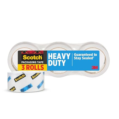 Scotch(R) 3850 Heavy-Duty Shipping Tape, 1 7/8In. X 43 7/10 Yd., Pack of 3