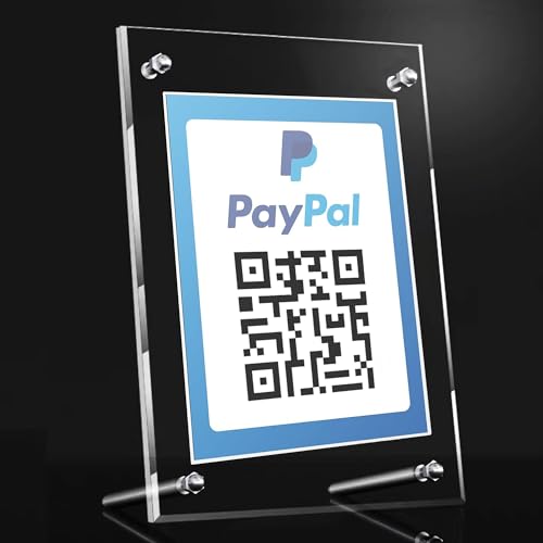 QR Code Signs,7.5 x 9.5 Inch Acrylic Menu Sign Holder with Metal Stand Office Table Clear Display Sign Stand Ad Photo Frame Holder Double-sided Menu Dispaly for Store,Office,Restaurant,Hotel,Home - size: 7x9 Inch,1 Pack