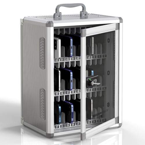 36 Slots Cell Phone Locker for Classroom with Code&Key Lock - size: 36 Slots