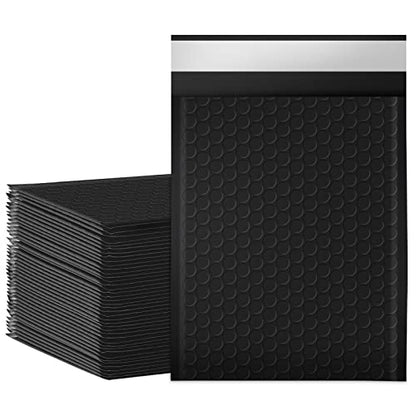 packbabol Bubble Mailers, 6x9 Inch Poly Padded Bubble Mailers Pack of 50 Bubble Envelopes Opaque Self Seal Adhesive Waterproof Bags for Shipping and Packaging(Black,6x9-50Pc) - color: black, size: 6x9-50Pc