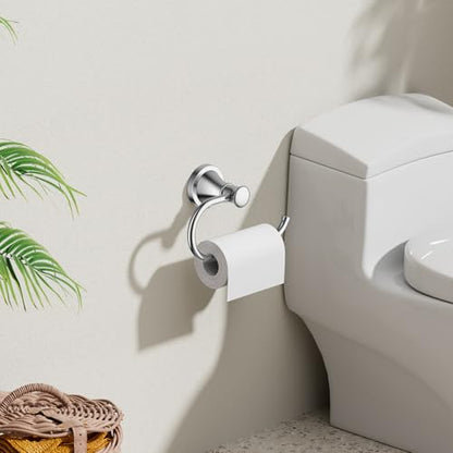 BESy Toilet Paper Holder Wall Mount Bathroom Tissue Holder Polished Chrome - color: Polished Chrome