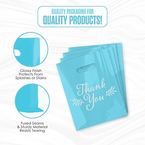 Thank You Bags, Merchandise Bags, Customers, Small Business, Blue, 16”x18” - color: Blue, size: 16" x 18"