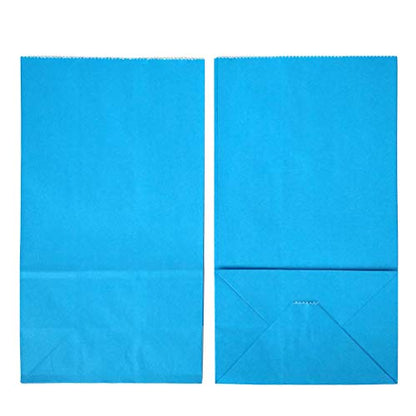 KEYYOOMY Mini Sky Blue Paper Bags Paper Lunch Bags (50 CT, 3.5x2.4x7.1 in) - color: Sky Blue, size: 3.5x2.4x7.1 in - Mini