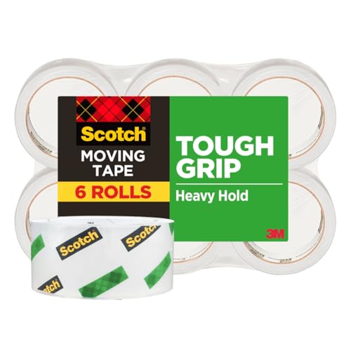 Scotch Tough Grip Moving Tape Refill, 1.88 in x 43.7 yd, 6 Rolls - size: 6 Rolls