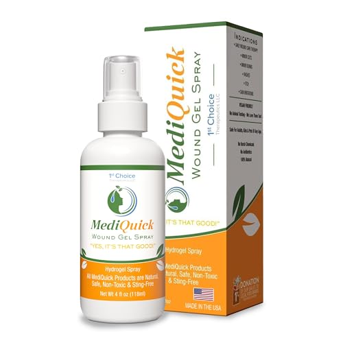 MediQuick First Aid Gel, Hypochlorous Acid Spray, 12-Hour Protection, 4 oz - size: Hydrogel Spray (4 Ounce)