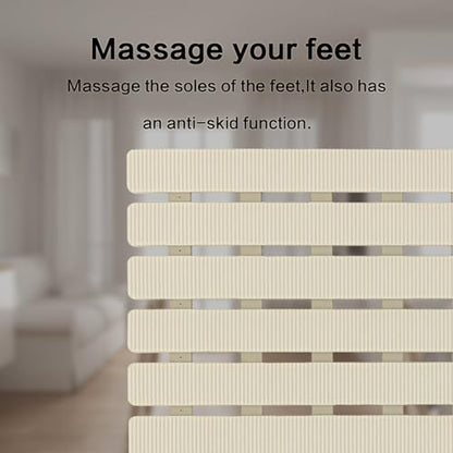 BEMISO Shower Mat Non Slip Bathtub Mat 27.5 x 15.7 Inch Bath Mat for Tub - color: Beige, size: 27.5 x 15.7 inches