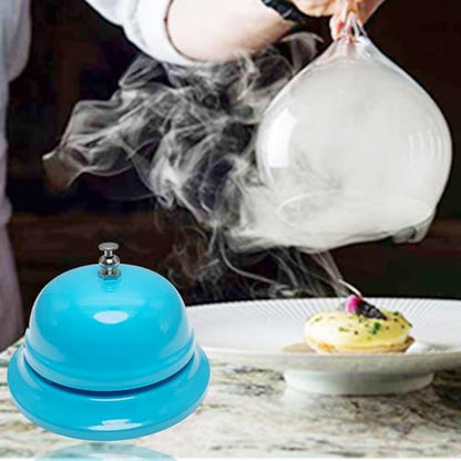 WEKOILCall Bell Desk Service Ding Bell for Restaurant Hotel Room Kitchen Party Office Receptionist Elderly Teachers Chef Large Cute Bell Whole Blue,3.3 inch - color: Whole Blue