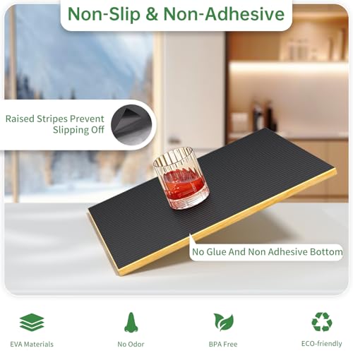 Shelf and Drawer Liner for Kitchen Cabinet Non-Adhesive 12IN x 10FT - color: Black, size: 12"W x 120"L