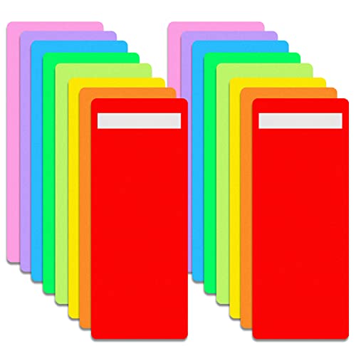 Spakon 24 Pack Library Book Dividers with Stickers, Shelf Markers