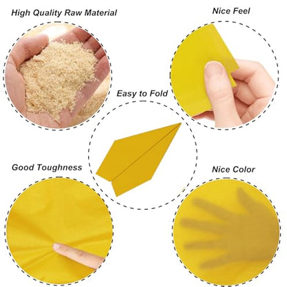 Jkopsnr 100 Sheets Yellow Tissue Paper 20x14 Inches - color: Yellow, size: 14x20