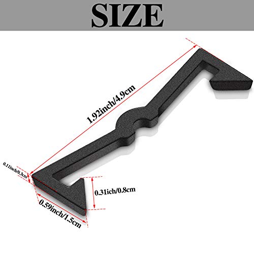 Hicarer 50 Pegboard Locks for Hooks, Black Plastic Peg Hook Clips