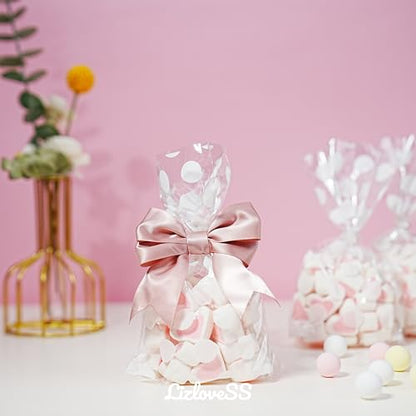 Pre-Tied Dusty Rose Bows with Twist Ties 3.5 Inch, 24 Pack - color: Dusty Rose