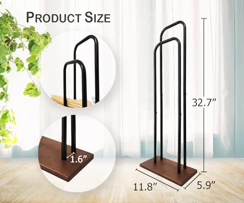 Hanger Stacker, Clothes Hanger Storage Rack Stand - 32.7" H - color: Black, size: Large(32.7"H)