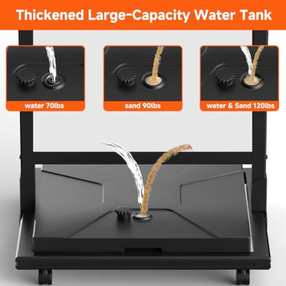 Wind-Resistant Outdoor Sign Holder, Weather Resistant Sidewalk Sign Stand