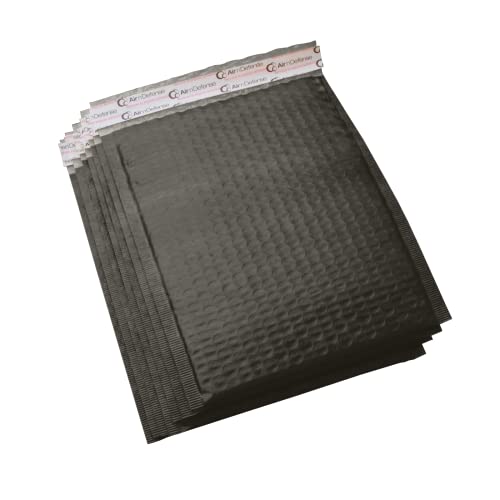 AirnDefense 200 pcs #5 10.5x16 Black Padded Envelopes - Poly Bubble Mailers (Pack of 200)