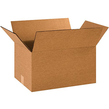 BOX USA 15 Pack of Heavy-Duty Double Wall Corrugated Cardboard Boxes, 16" L x 12" W x 10" H, Kraft, Shipping, Packing and Moving - style: Double Wall