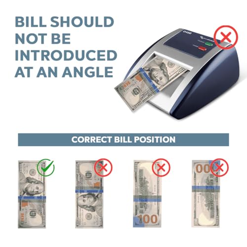 AccuBANKER D450 Counterfeit Bill Detector, 5 Point Detection - size: Compact