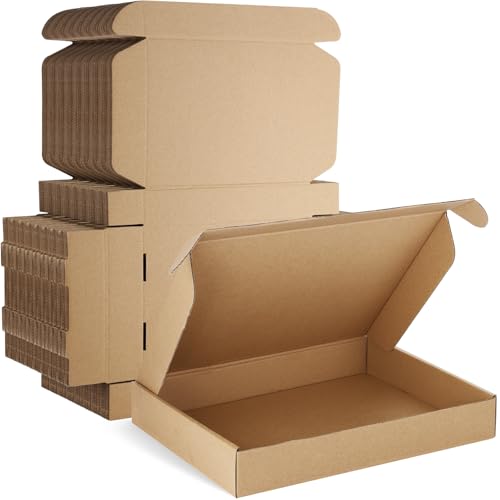 Famagic 13x10x2 Shipping Boxes Medium for Small Business, 30 Pack Brown Box - color: Brown, size: 13x10x2" 30pcs