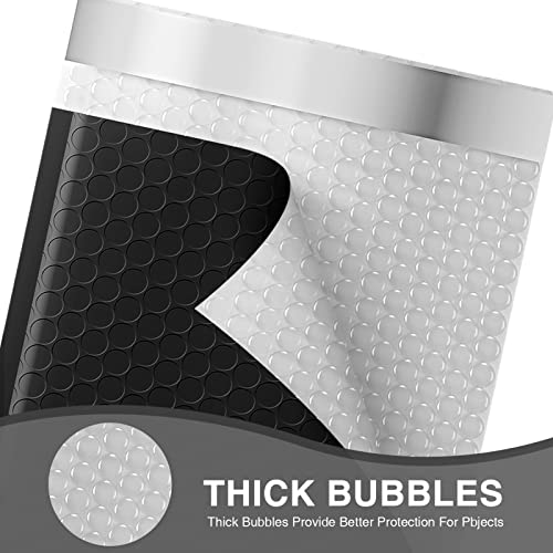 Metronic Small Bubble Mailers 4x8 Inch 100 Pack Black Padded Envelopes - color: Black, size: 4x8" 100PC