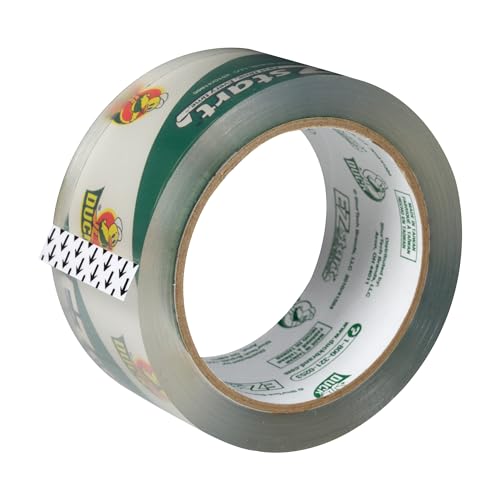 Duck EZ Start Clear Packing Tape Refills - 6 Rolls of Quiet Easy Start Packaging Tape for Boxes,Shipping,Moving & Storage - 1.88 Inch x 55 Yards - 3" Core - Clear (287862),(Pack of 4) - size: 24 Rolls