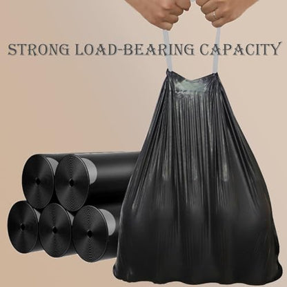 20 Gallon 100 Count Heavy Duty Trash Bags Compatible with Glad 20 Gallon Trash Can 1.2 Mil THICK with Reinforced Drawstring White & Black GRAND SAVE! - color: for Code P Black & White