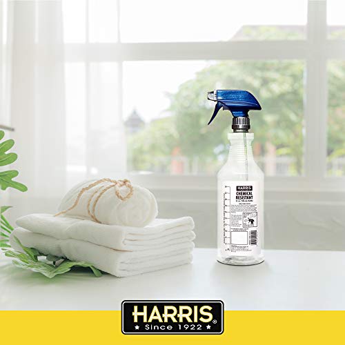 HARRIS 100% Chemically Resistant Professional Spray Bottles, 32oz (12-Pack) - size: 12 count