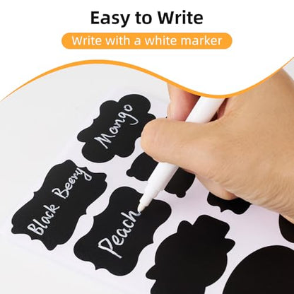 Homrelaxy 360 Pcs Chalkboard Labels Stickers for Glass Jars, 3"x 2" - size: 3"x2"