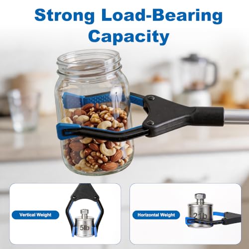 Reacher Grabber Pickup Tool, 40 Inch Grabber Reacher Tool for Seniors, Foldable Reaching Aid with 4.3 Inch Wide Jaw, Trash Picker Upper Grabber, Lightweight Mobility Aid for Elderly - size: 40"