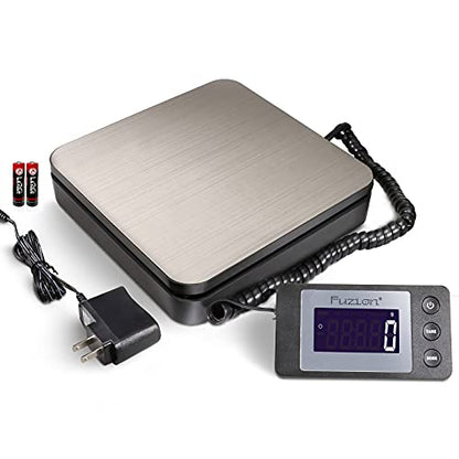Fuzion Digital Postal Shipping Scale 88lb × 0.1oz with Tare, lb/oz/kg/g - color: Stainless steel+Black