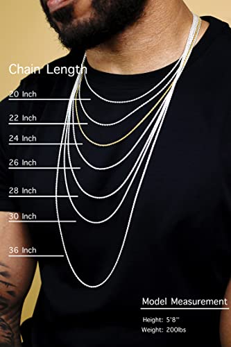 Stainless Steel Military Ball Bead Chain 2mm 3mm 4mm 6mm Dog Tag Link Pallini Necklace - size: Length 22 Inches, style: 2.0mm