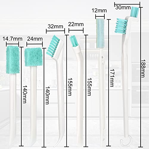 Small Cleaning Brushes for Household Cleaning Deep Detail Crevice Cleaning Tool Kit Tiny Scrub Cleaner Brush for Small Holes Corner Space Gaps Keyboard Bottle Window Seal Sill