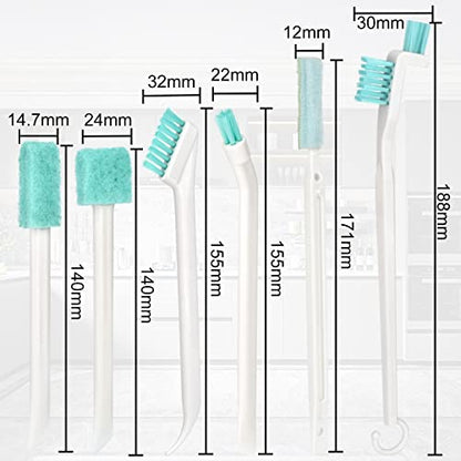 Small Cleaning Brushes for Household Cleaning Deep Detail Crevice Cleaning Tool Kit Tiny Scrub Cleaner Brush for Small Holes Corner Space Gaps Keyboard Bottle Window Seal Sill