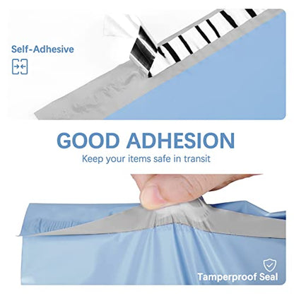 Metronic Large Poly Mailers 19x24 50PC Thick Shipping Bags, Light Blue - color: Light Blue, size: 19x24 50PC
