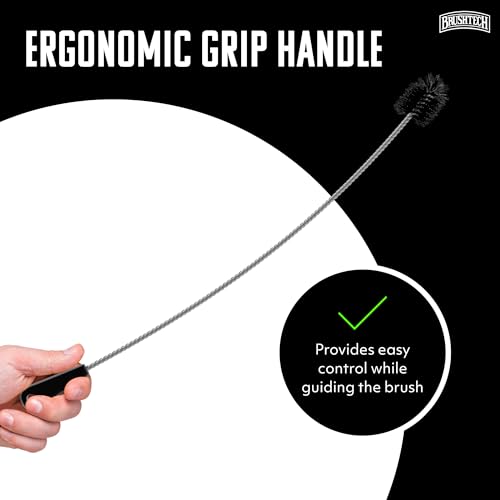 Brushtech Super Flexible Drain Cleaning Brush - Black, Long Pipe Cleaner