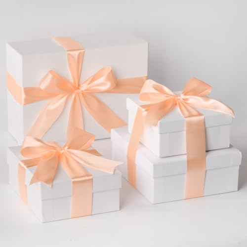 Mauproy Peach Satin Ribbon, 1-1/2 Inch, 50 Yards - color: Peach