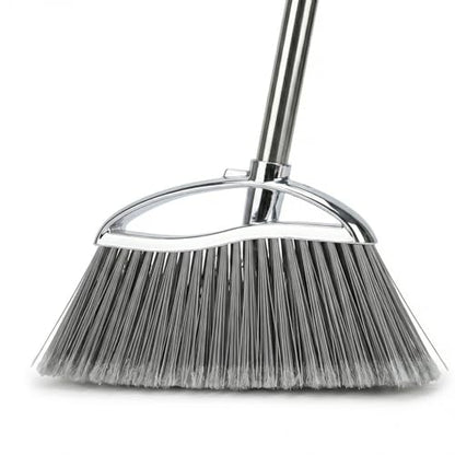 Outdoor Stiff Bristles Angle Broom Heavy Duty Sweeping Patio Broom with Long Handle for Garage Garden Commercial and Industrial