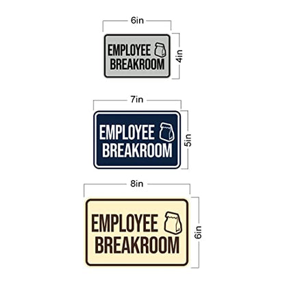 Classic Framed Employee Breakroom Sign (Blue) - Medium - color: Blue, size: 5 x 7" - Medium (1 Pack)