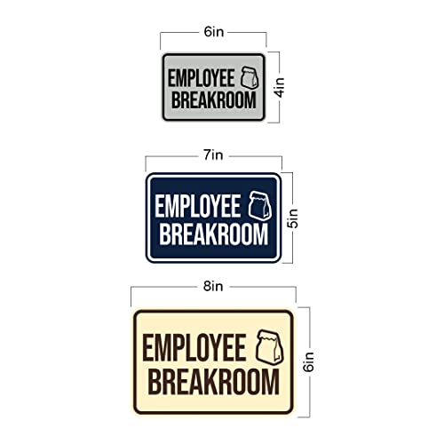 Classic Framed Employee Breakroom Sign (Black) - Small 2 Pack - color: Black, size: 4 x 6" - Small (2 Pack)