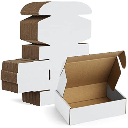 Famagic 9x6x2 Small White Shipping Boxes for Small Business, Gift, 25 Pack - color: White, size: 9x6x2" 25pcs