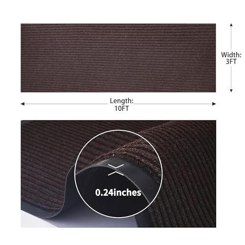 uyoyous Front Door Mat 3' X 10' Commercial Floor Mats Doormats Brown - color: Brown