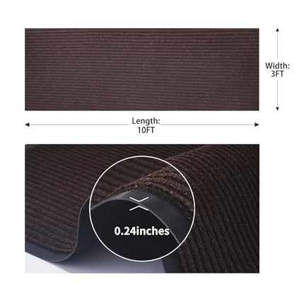 uyoyous Front Door Mat 3' X 10' Commercial Floor Mats Doormats Brown - color: Brown
